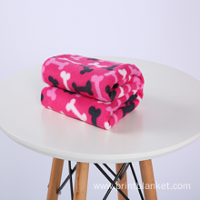 factory production  printed plush throw pet blanket